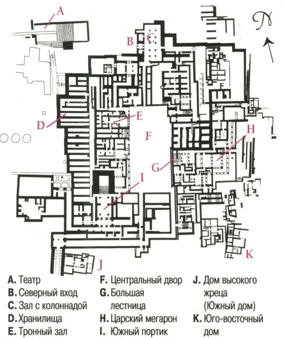 Схема Кносского дворца