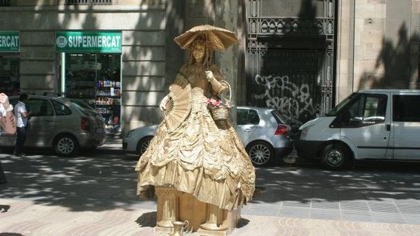 Живые статуи Барселоны